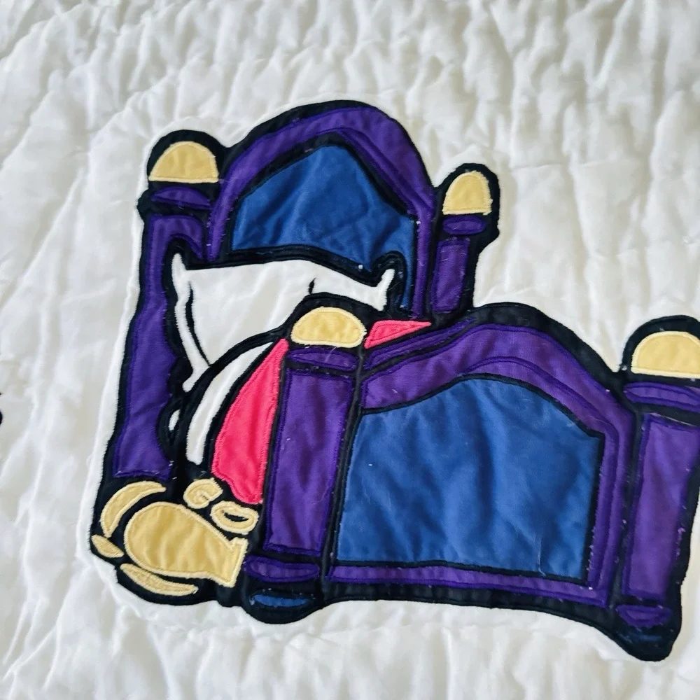 VTG Authentic Disney Quilt 100% Cotton 89X64